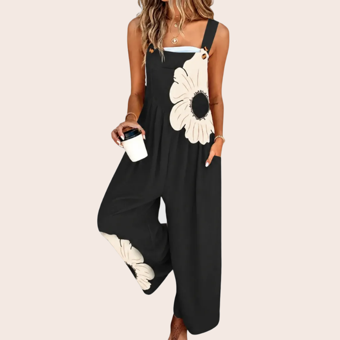 Capucine | Combinaison ample à imprimé floral