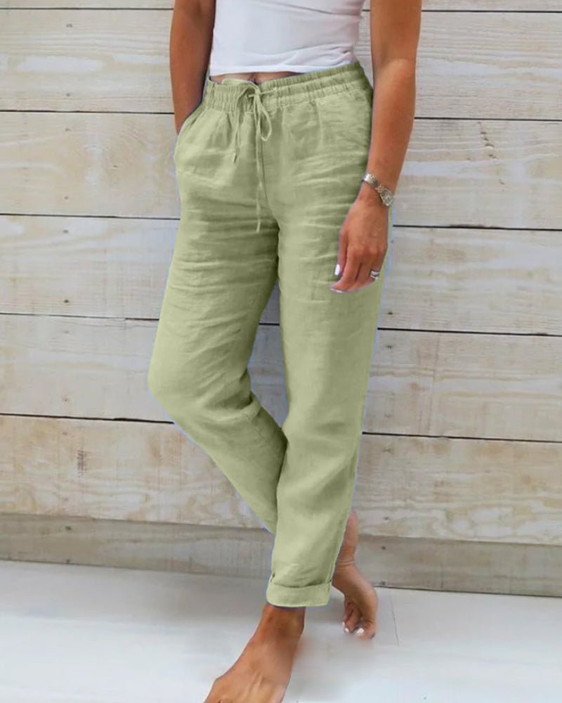 Suzanne | Pantalon Léger à Taille Élastiquée