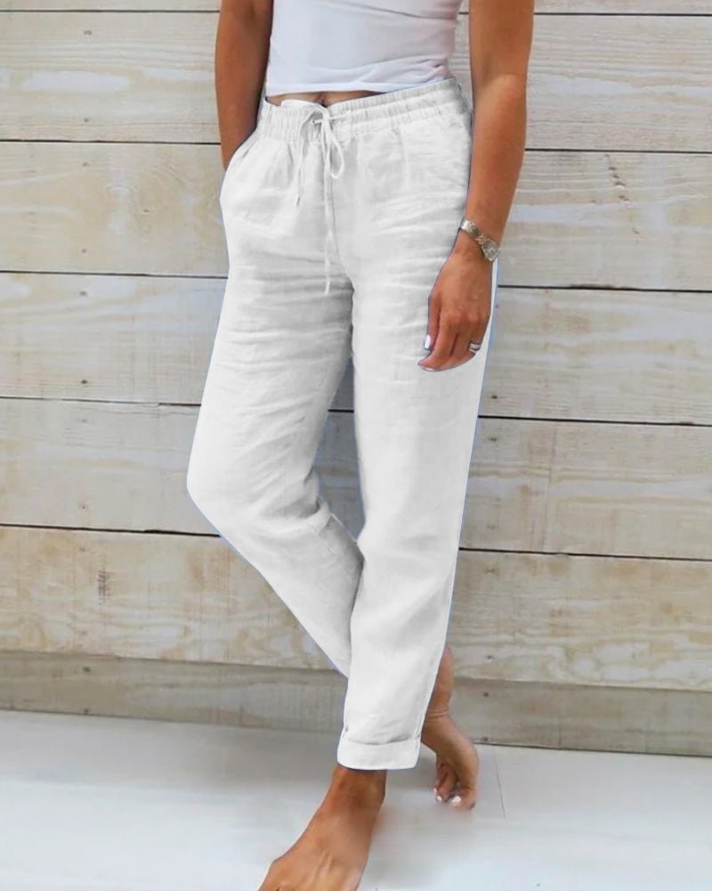 Suzanne | Pantalon Léger à Taille Élastiquée