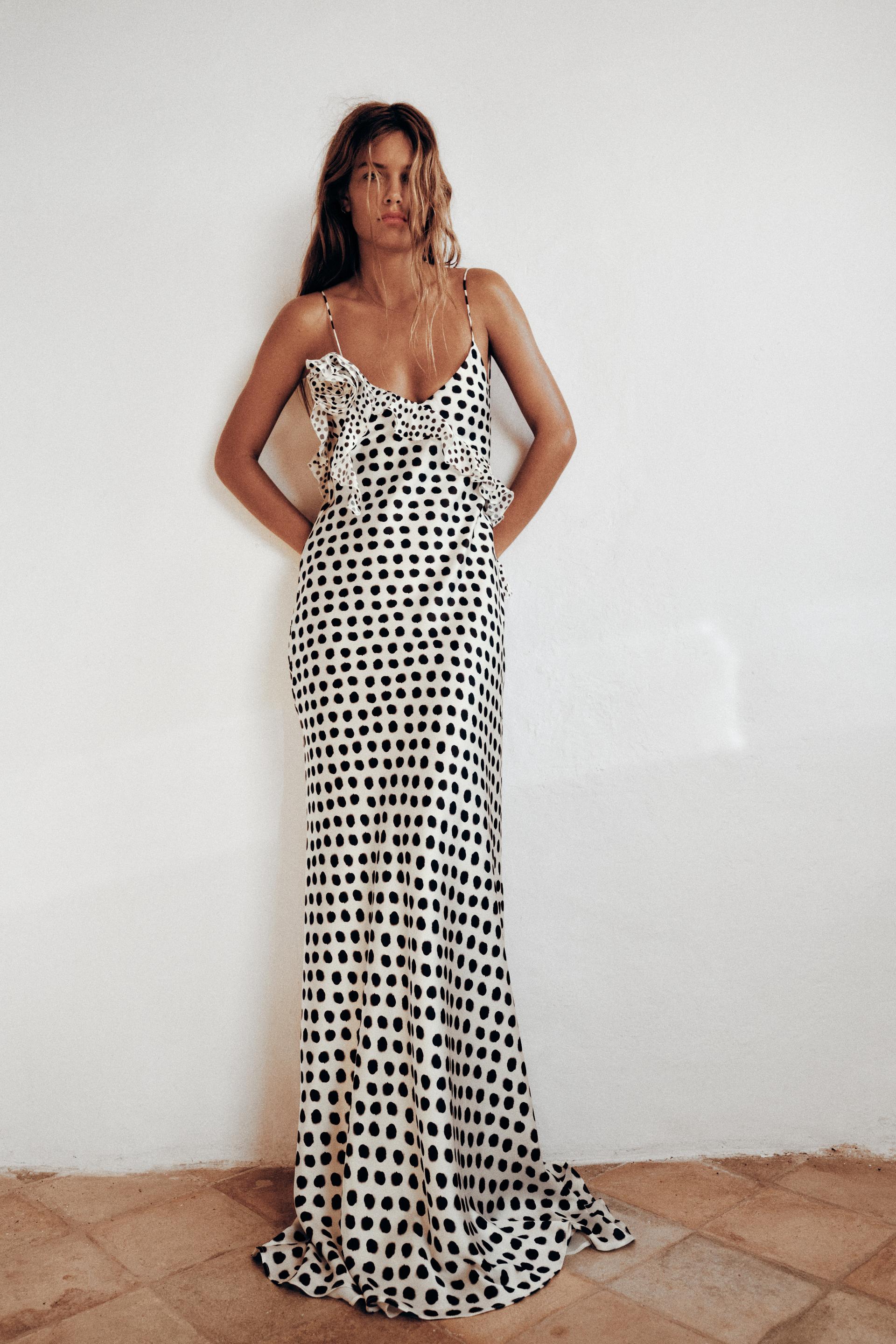 Louise | Robe Maxi Élégante à Pois