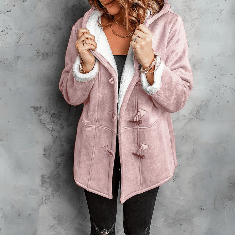Denise | Manteau Élégant à Col Capuche