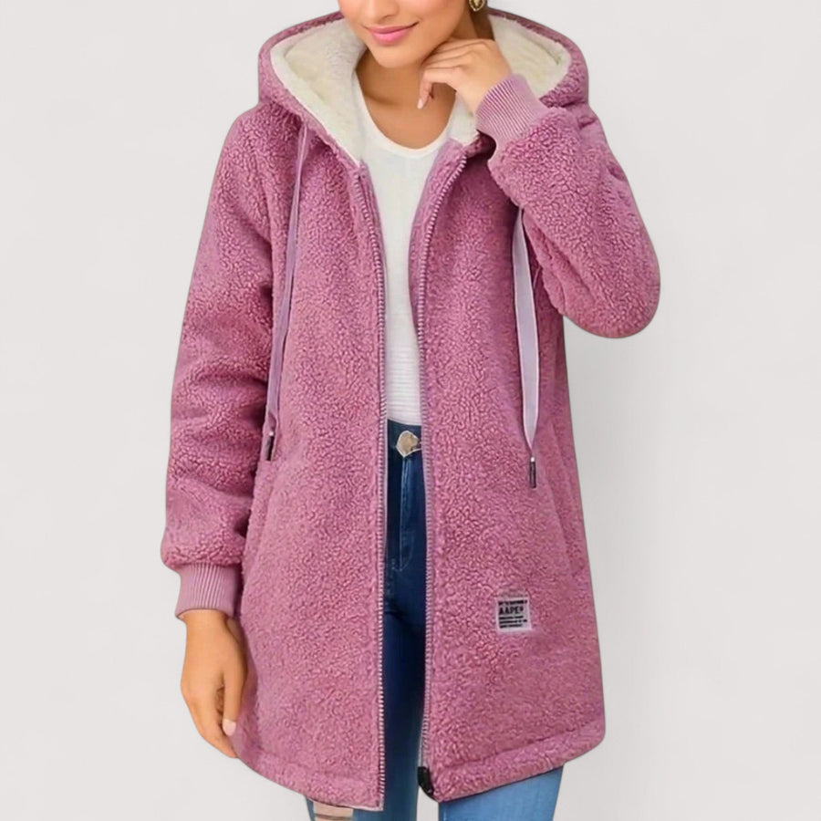 Solène | Veste en Polaire à Capuche