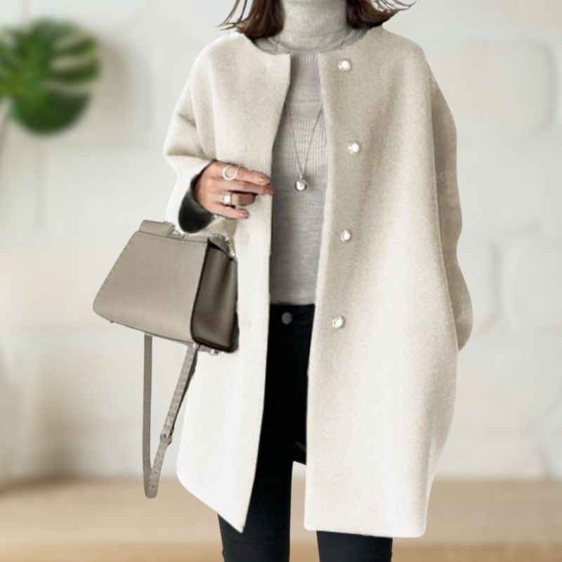 Thérèse | Manteau Mi-Long en Laine Douce