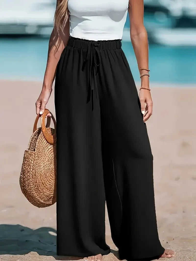 Lucile | Pantalon Large à Taille Haute