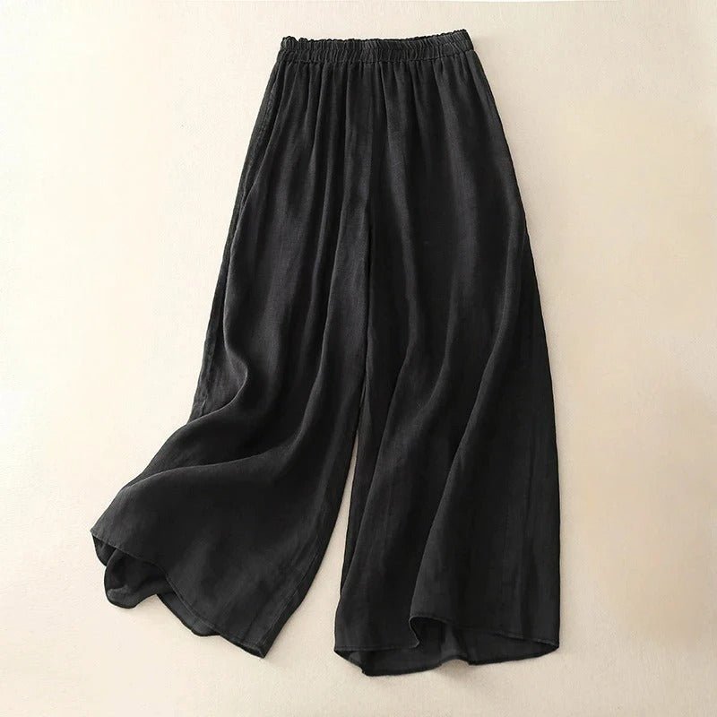 Nicole | Pantalon Élégant en Lin Coupe Droite