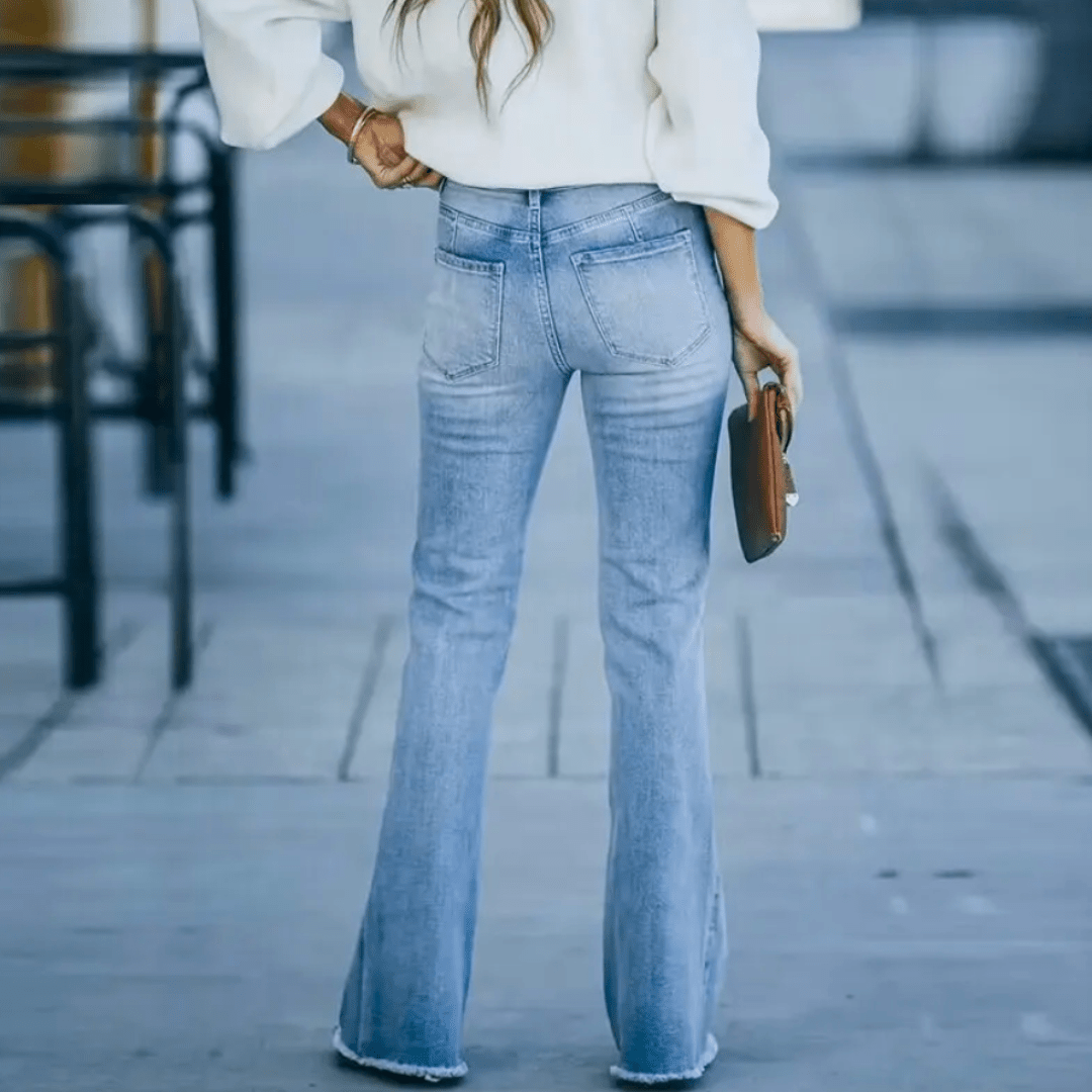 Jeanine | Jean Bohème Extensible à Taille Haute
