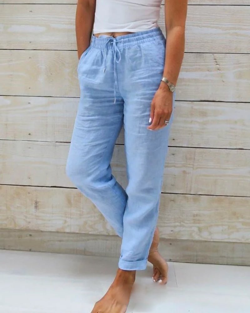 Suzanne | Pantalon Léger à Taille Élastiquée