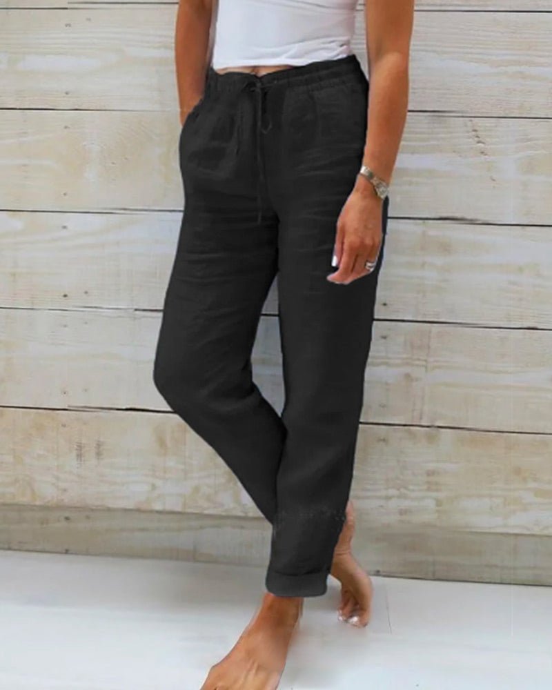 Suzanne | Pantalon Léger à Taille Élastiquée