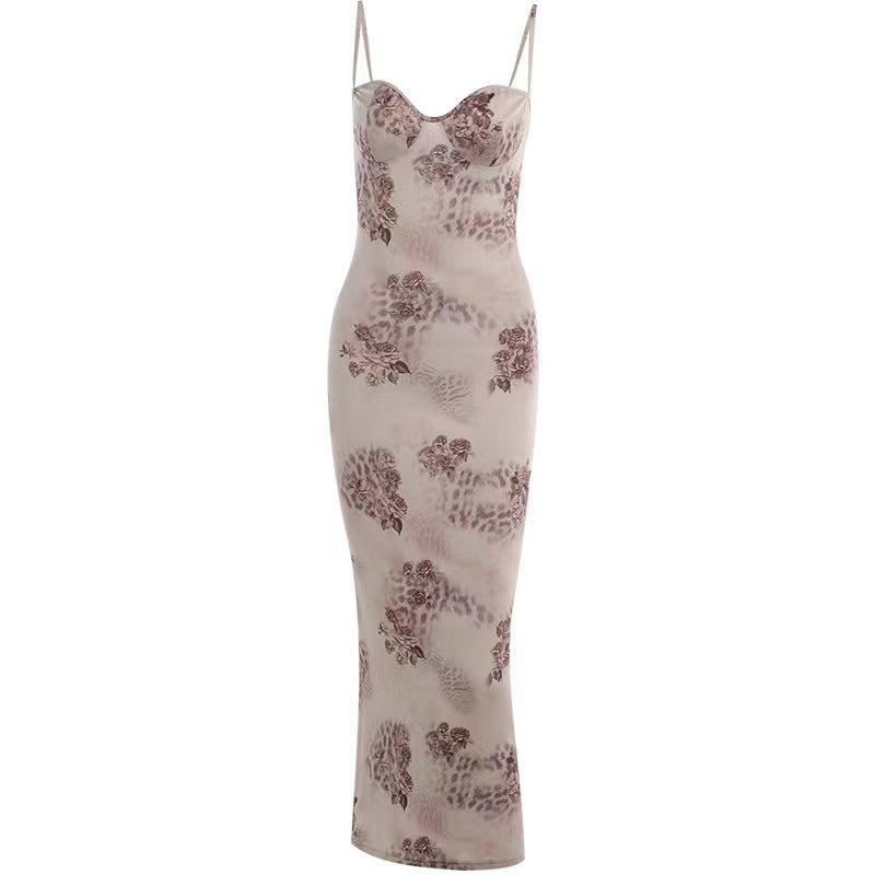 Pénélope | Robe Maxi Rétro à Imprimé Fleuri
