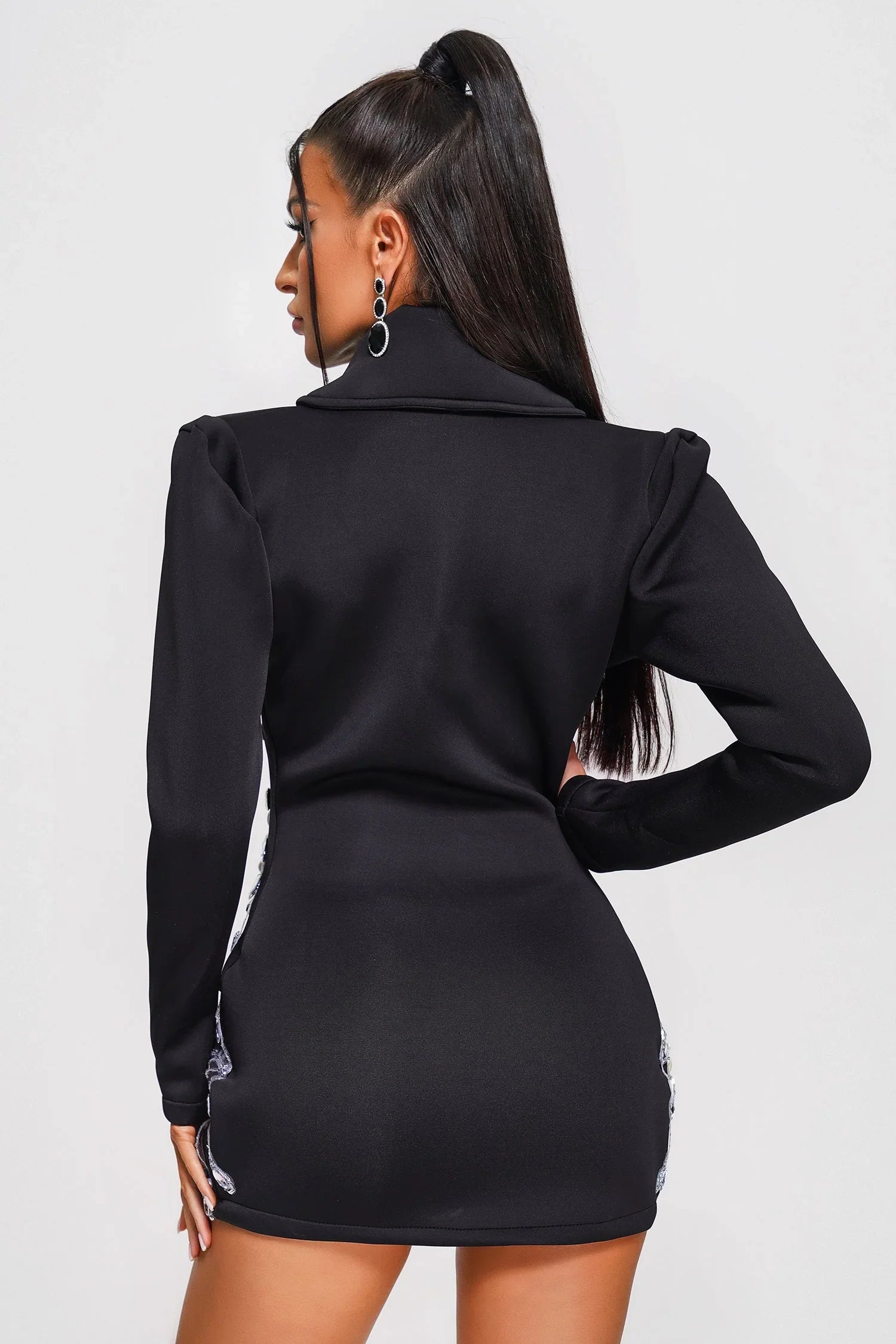 Eleonore | Robe Blazer avec Perles et Cristaux