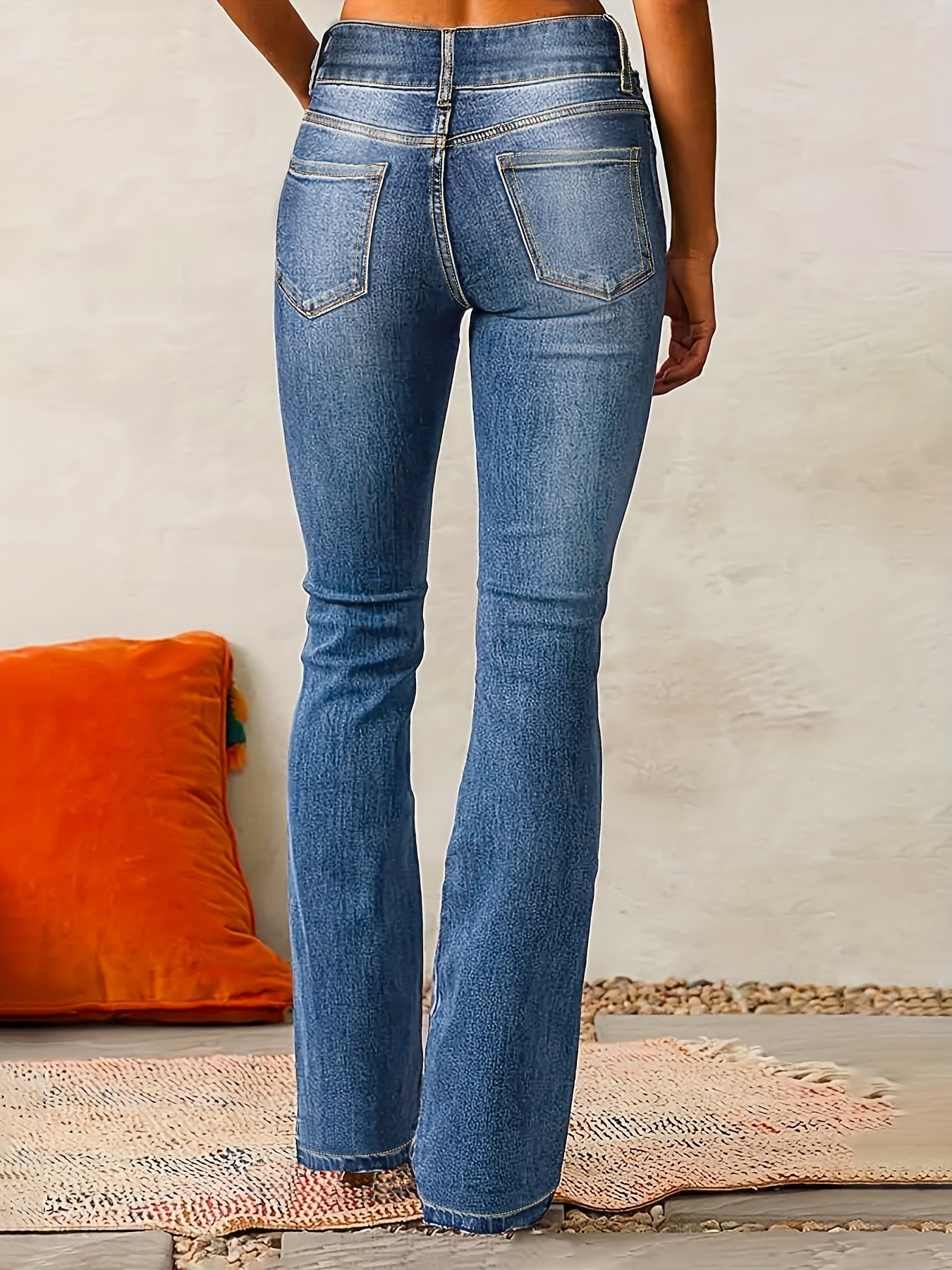 Marylène | Jean Bootcut à Taille Haute