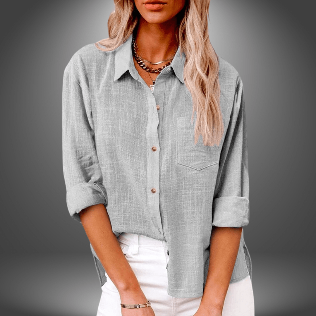 Eve | Chemise en Lin à Poche Poitrine