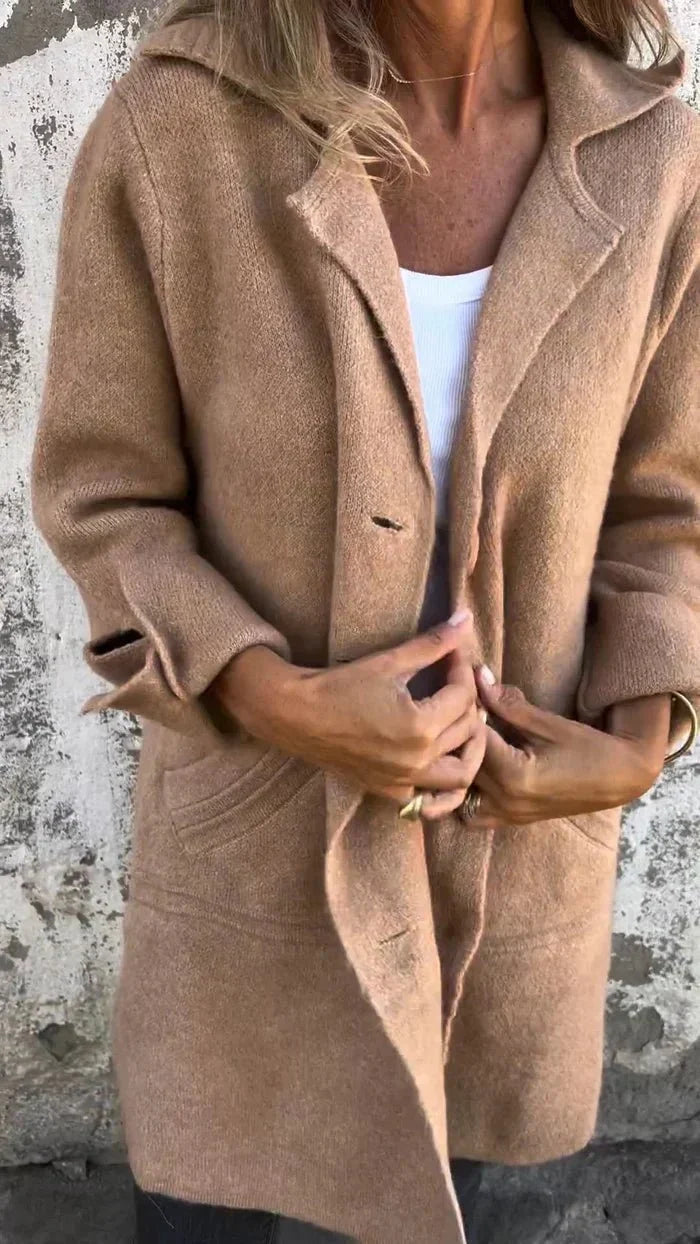 Odile | Manteau Minimaliste à Coupe Droite