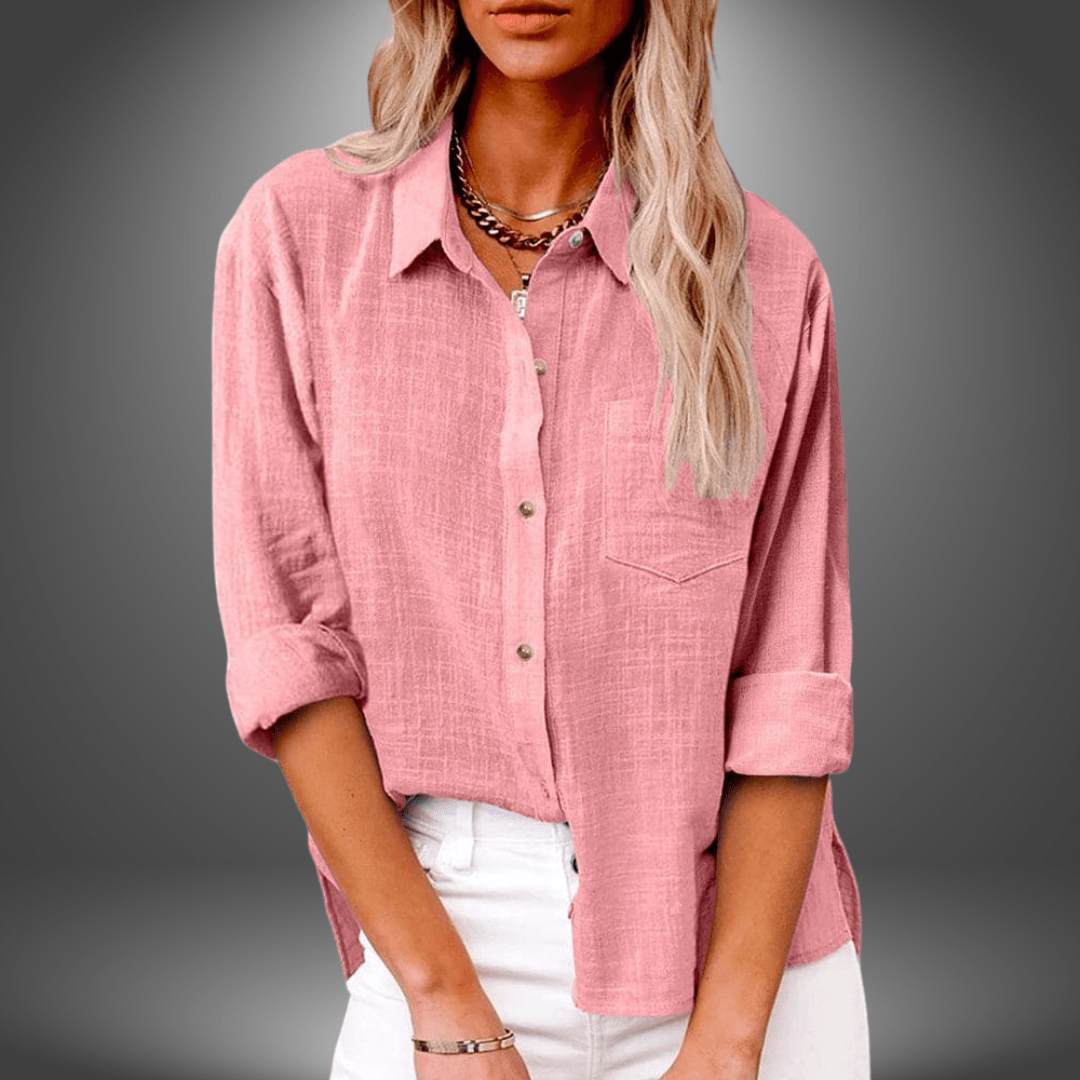Eve | Chemise en Lin à Poche Poitrine