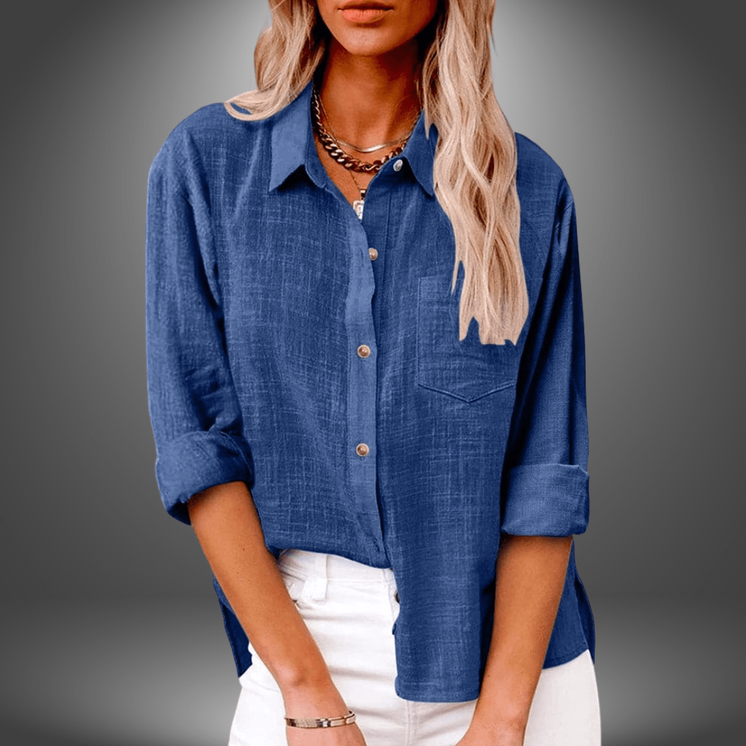 Eve | Chemise en Lin à Poche Poitrine