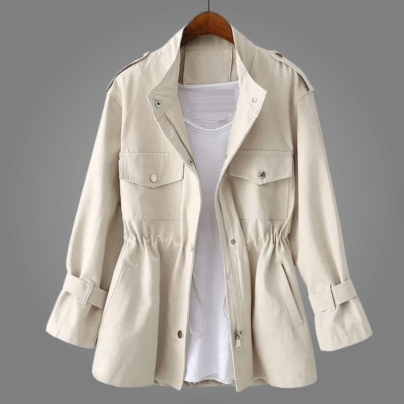 Élise | Manteau en Laine à Double Boutonnage avec Ceinture