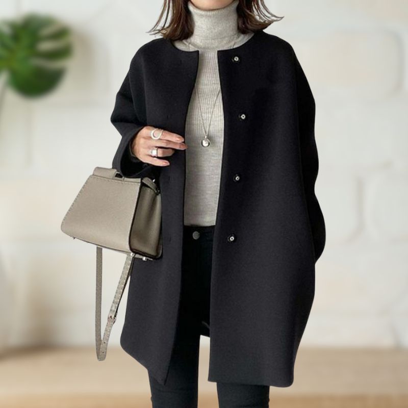 Thérèse | Manteau Mi-Long en Laine Douce