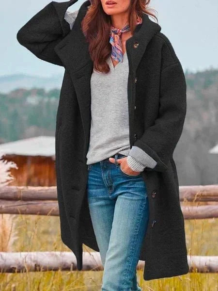 Gaëlle | Manteau en Laine à Col Montant