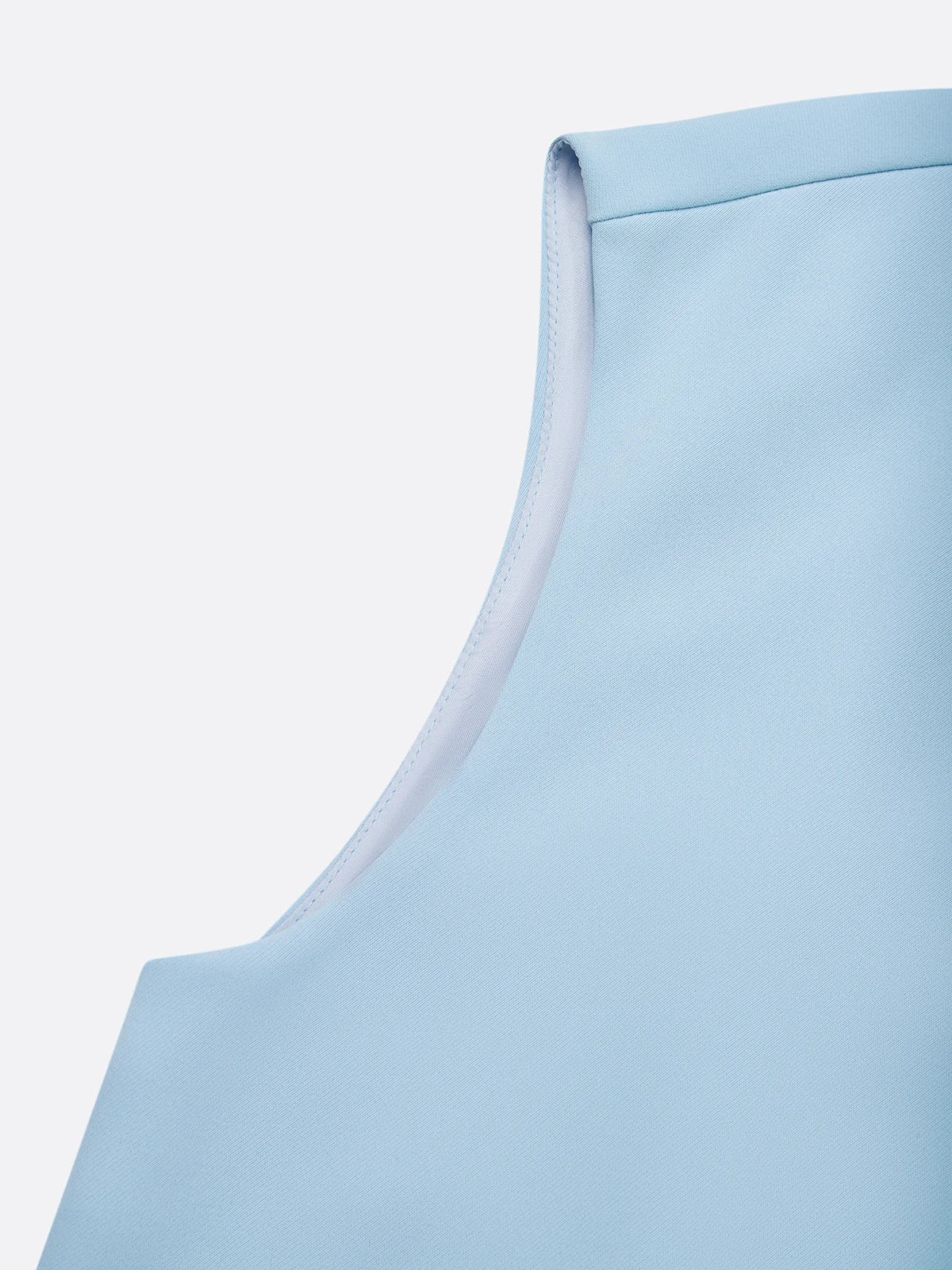 Clémence | Robe midi drapée bleu ciel