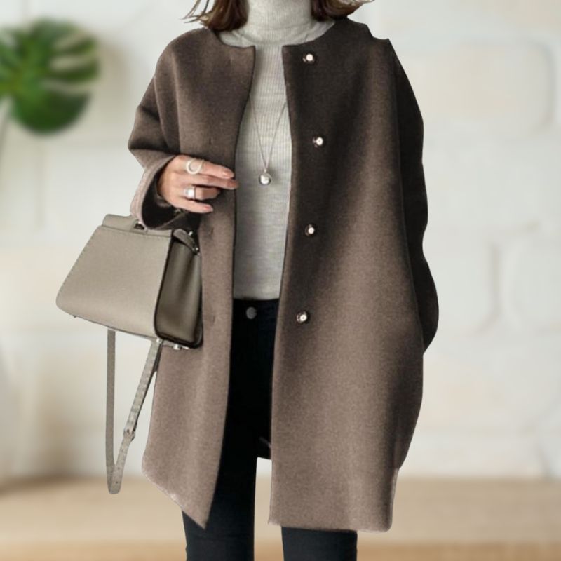 Thérèse | Manteau Mi-Long en Laine Douce