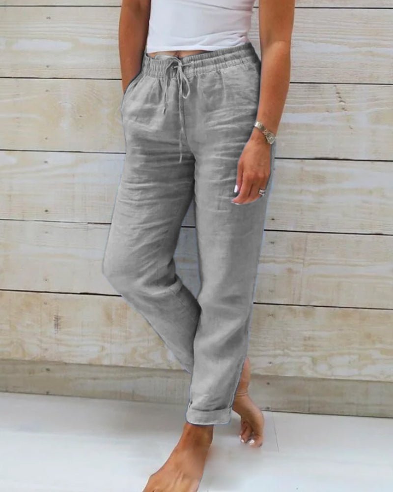 Suzanne | Pantalon Léger à Taille Élastiquée