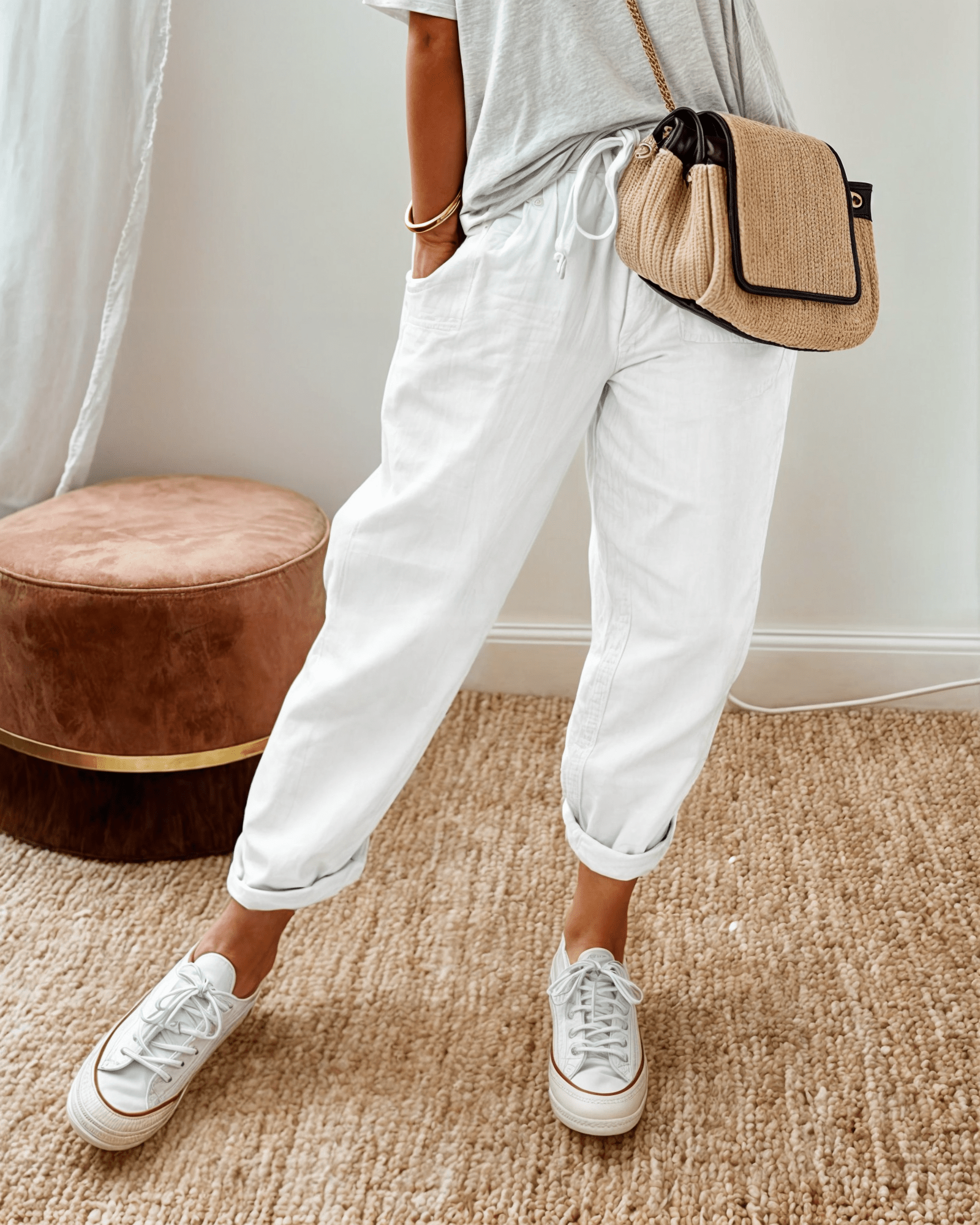 Rosine | Pantalon Ample à Taille Élastiquée