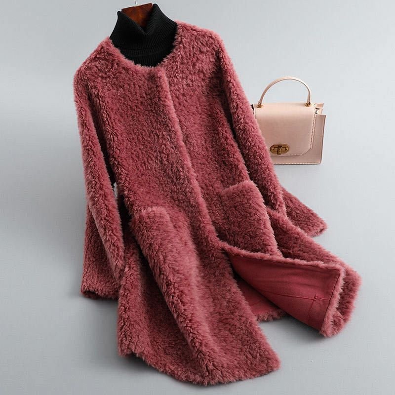 Nathalie | Manteau Teddy Doux avec Poches