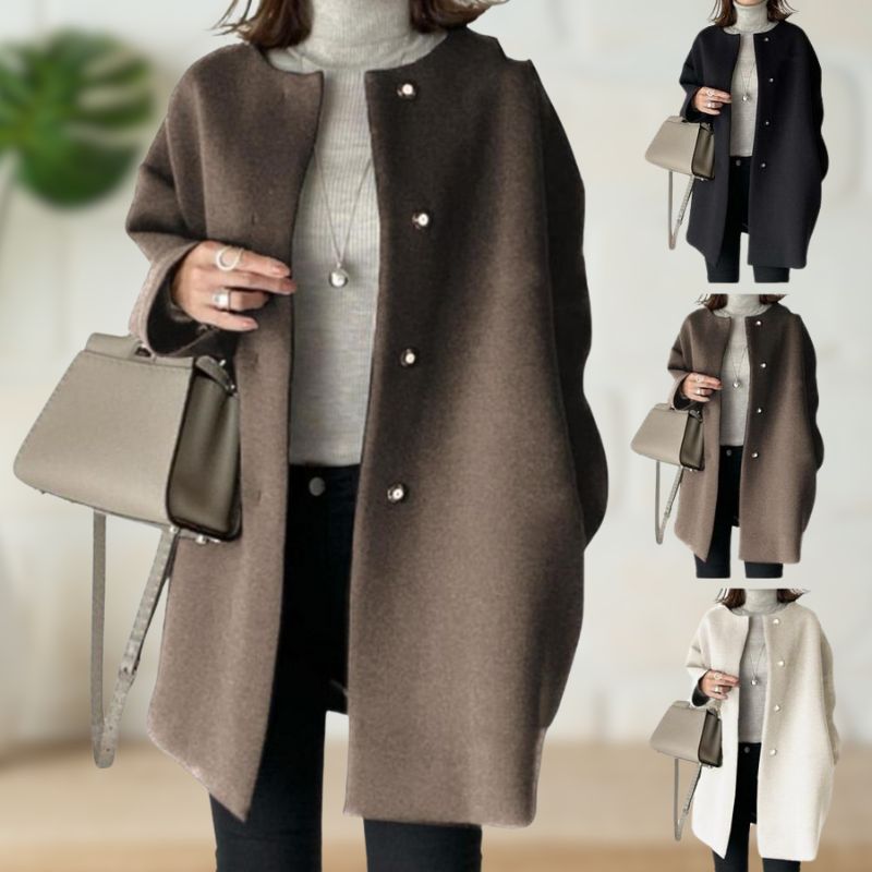 Thérèse | Manteau Mi-Long en Laine Douce