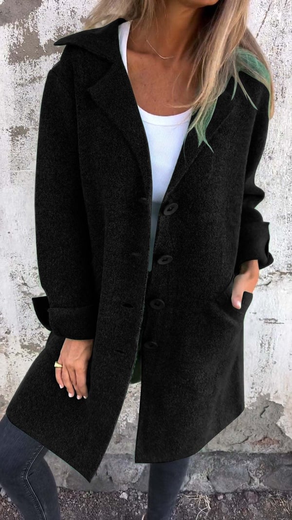 Odile | Manteau Minimaliste à Coupe Droite
