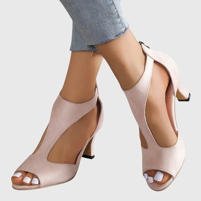 Bérénice | Talons Confort à Bout Ouvert
