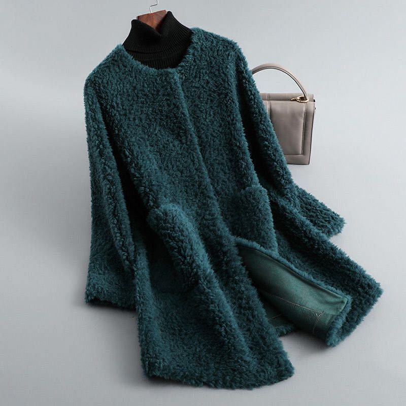 Nathalie | Manteau Teddy Doux avec Poches