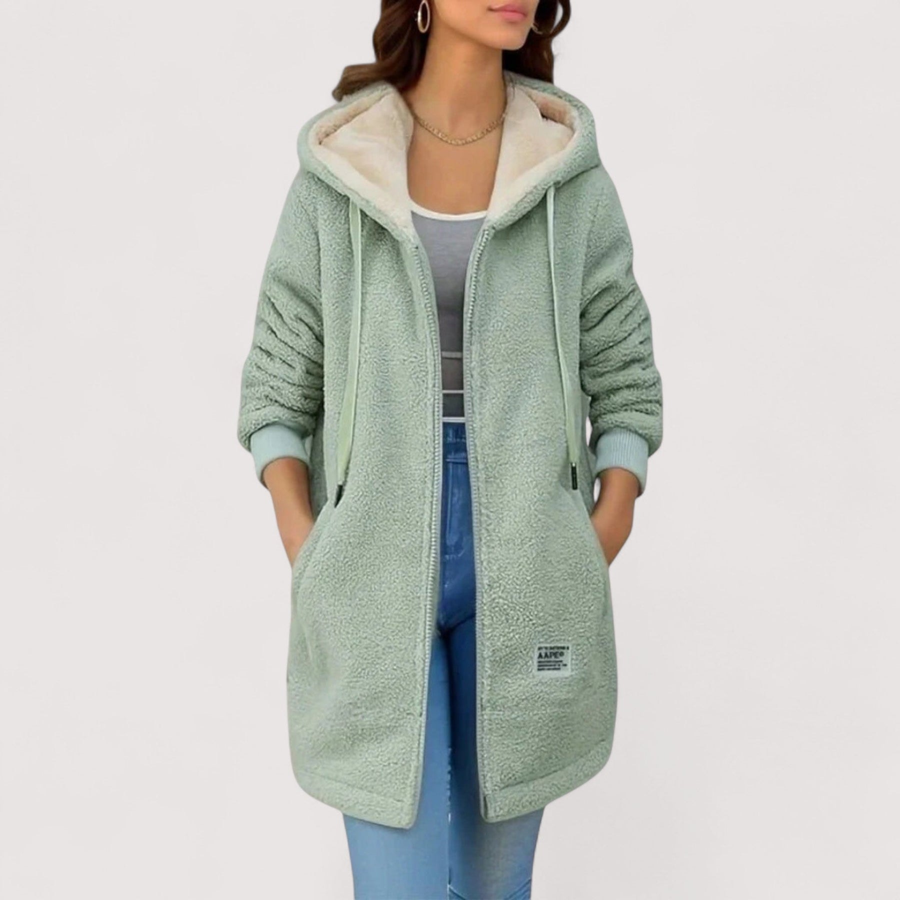 Solène | Veste en Polaire à Capuche