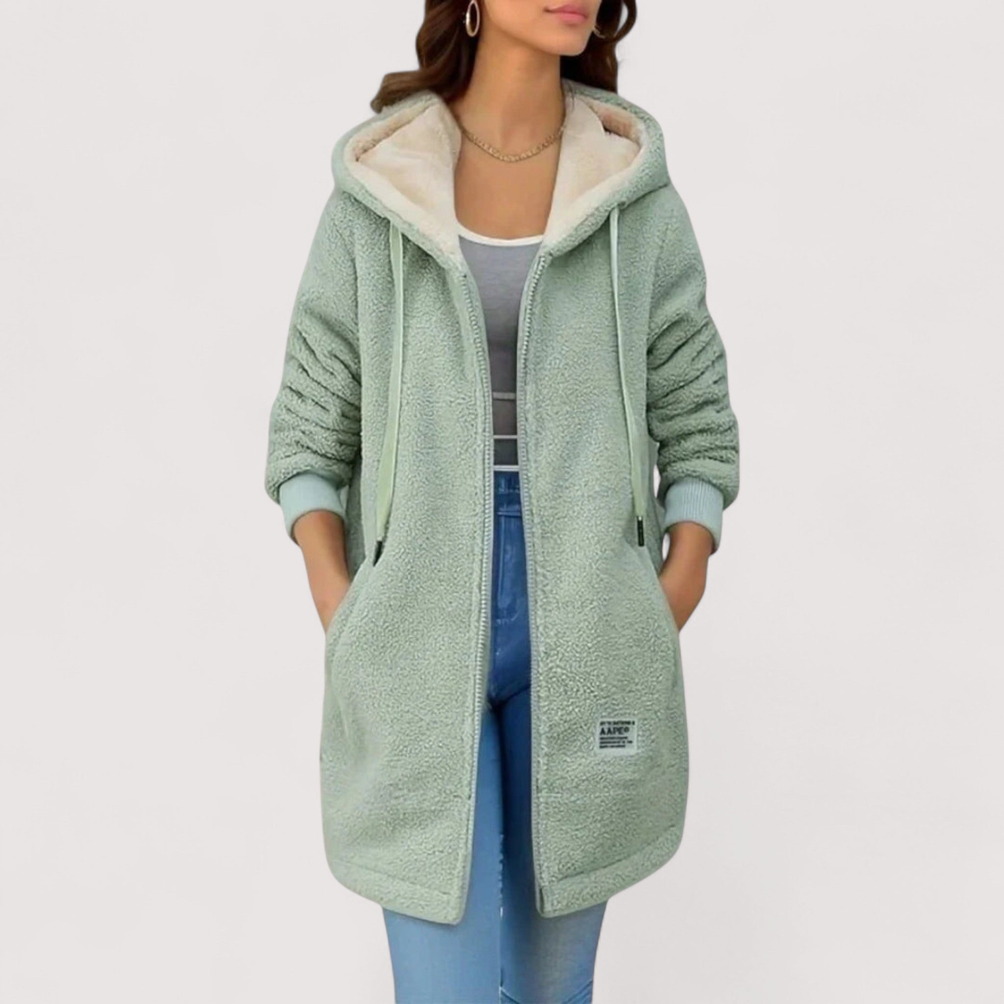 Solène | Veste en Polaire à Capuche