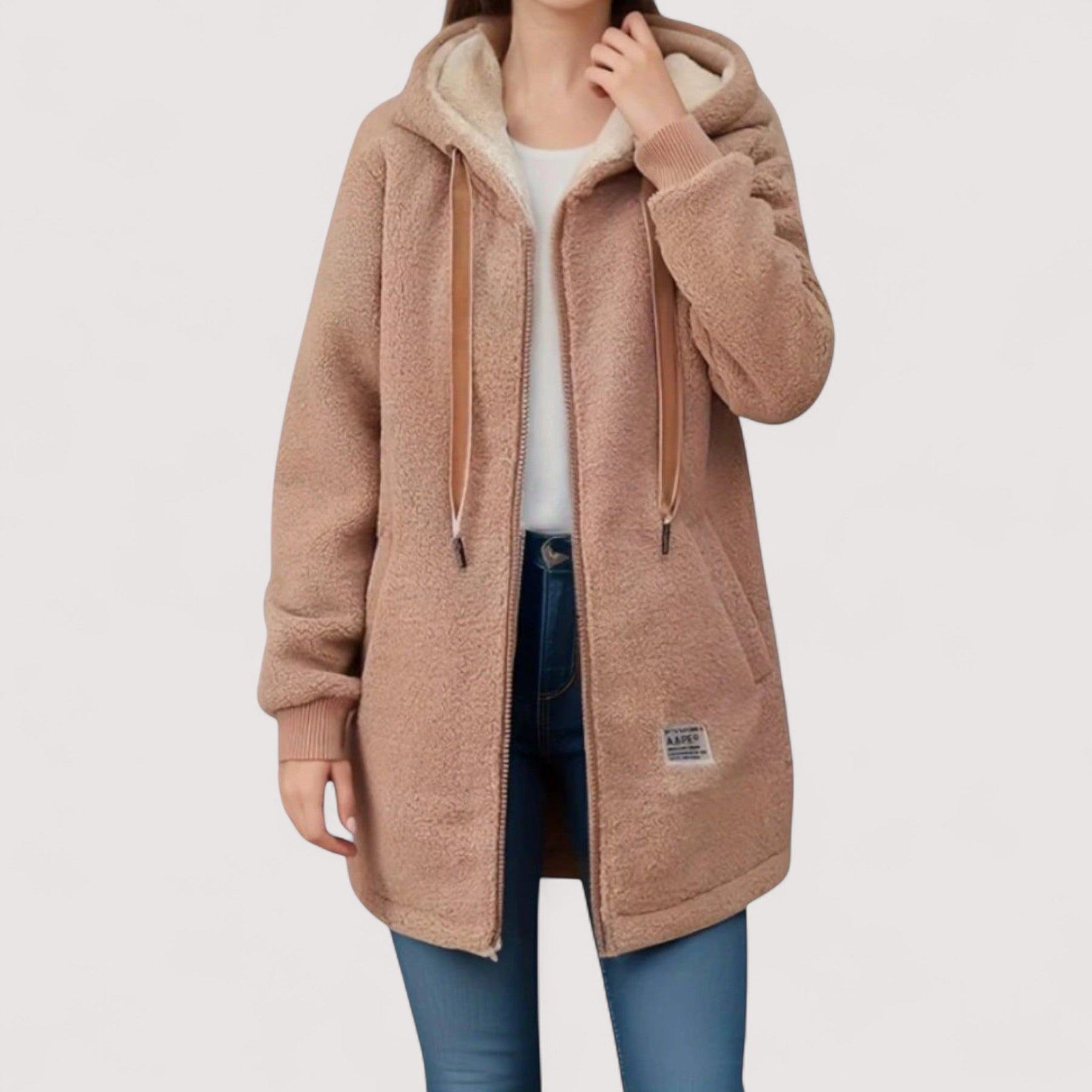 Solène | Veste en Polaire à Capuche