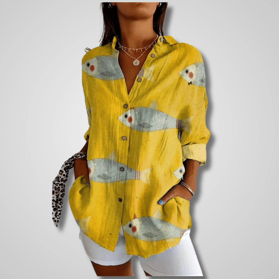 Melle | Chemise à Imprimé Patchwork Fleuri