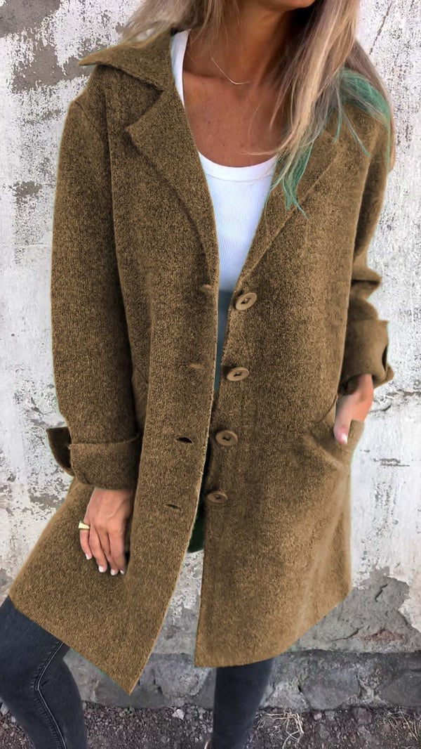 Odile | Manteau Minimaliste à Coupe Droite