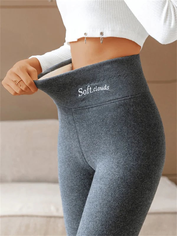 Caroline | Legging Chaud à Taille Haute Doublé Polaire
