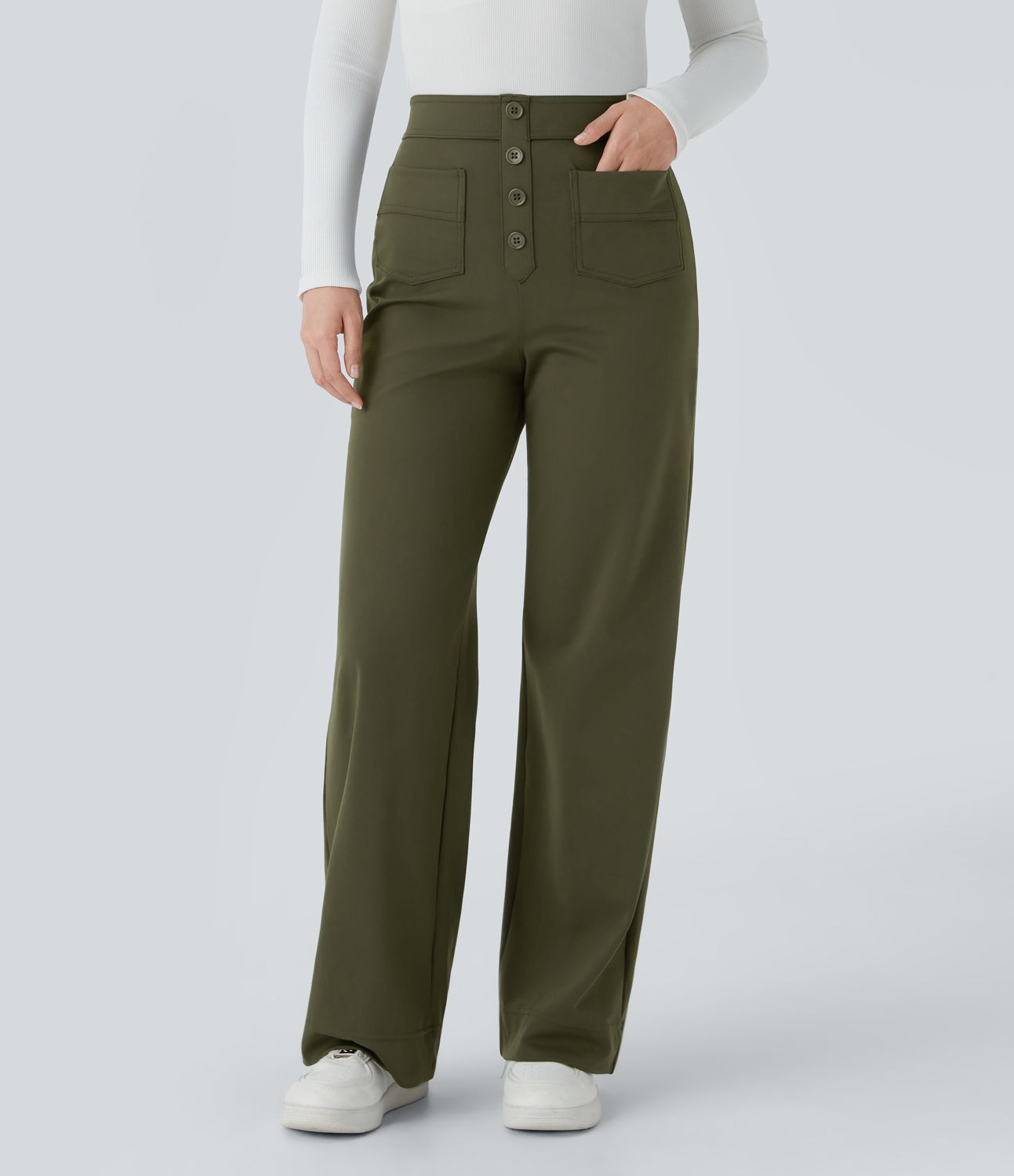 Joëlle | Pantalon Extensible Sans Repassage