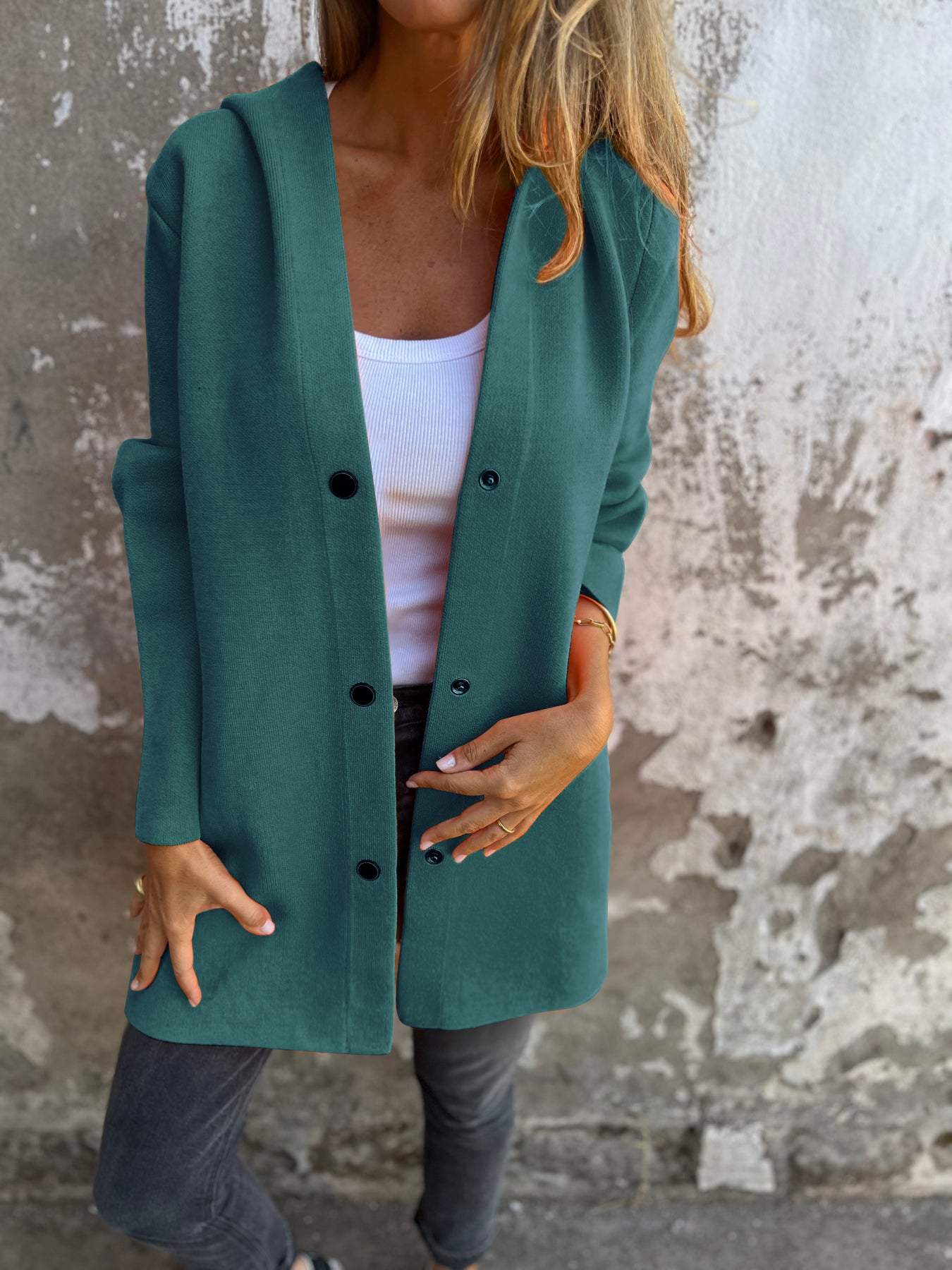 Perrine | Cardigan à Capuche avec Poches
