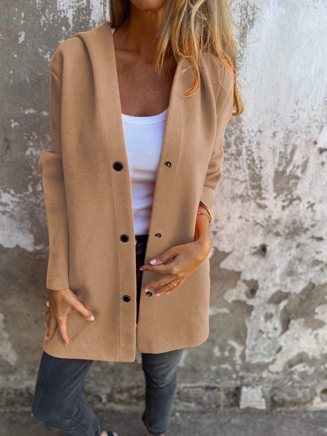 Perrine | Cardigan à Capuche avec Poches