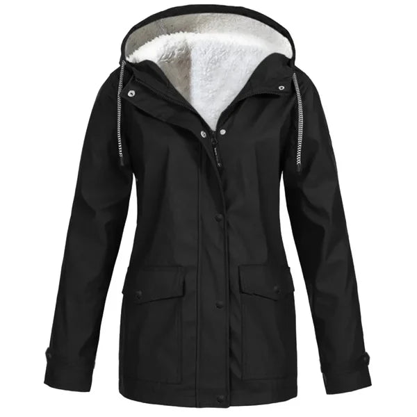 Jeanne | Veste Imperméable à Capuche Ajustable