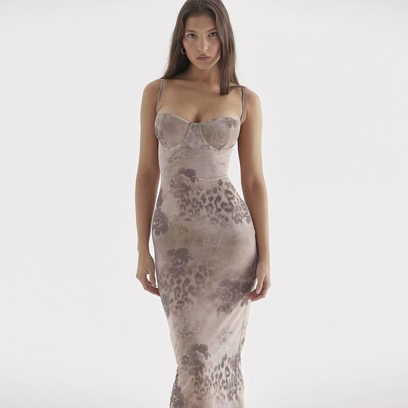 Pénélope | Robe Maxi Rétro à Imprimé Fleuri