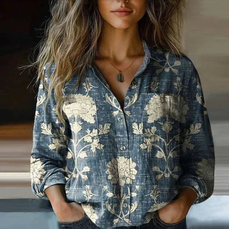 Valentina | Chemise à Imprimé Bandana Dégradé