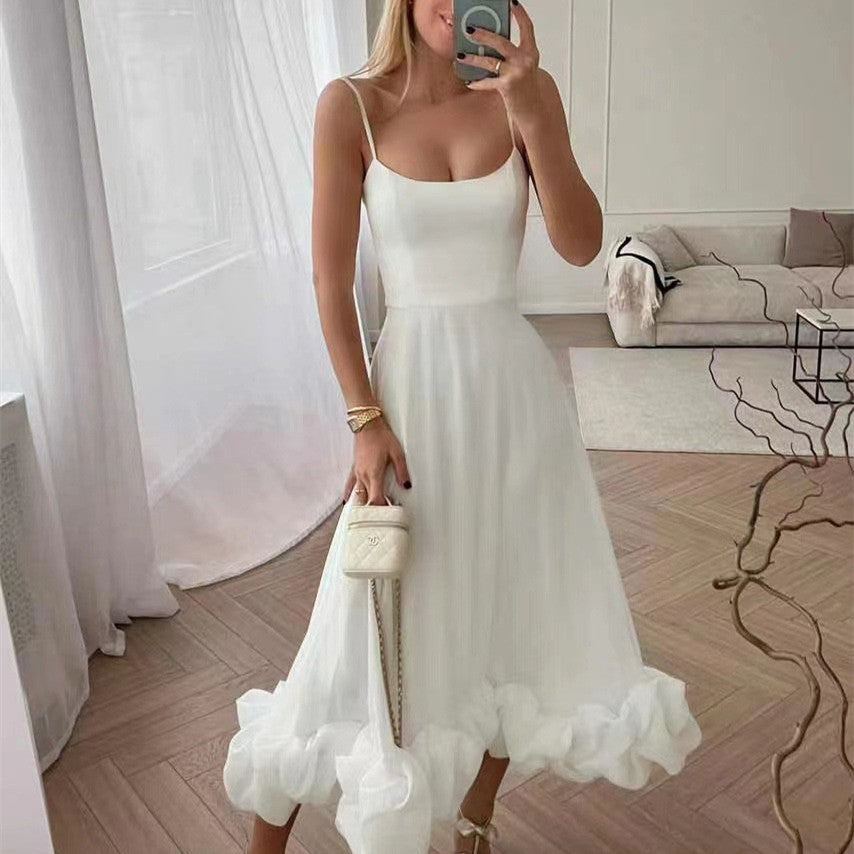 Daphne | Robe Midi à Volants