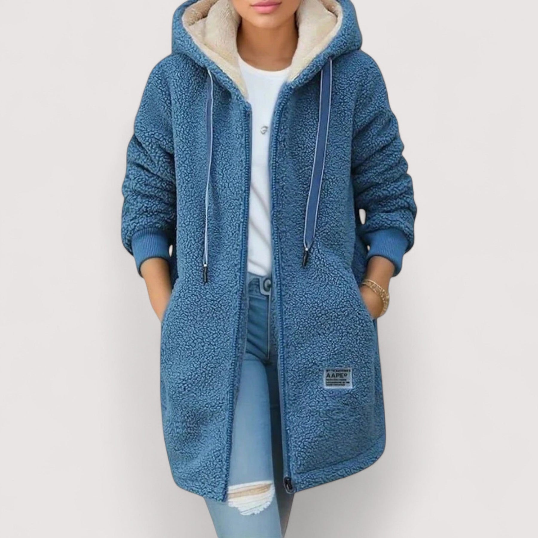 Solène | Veste en Polaire à Capuche