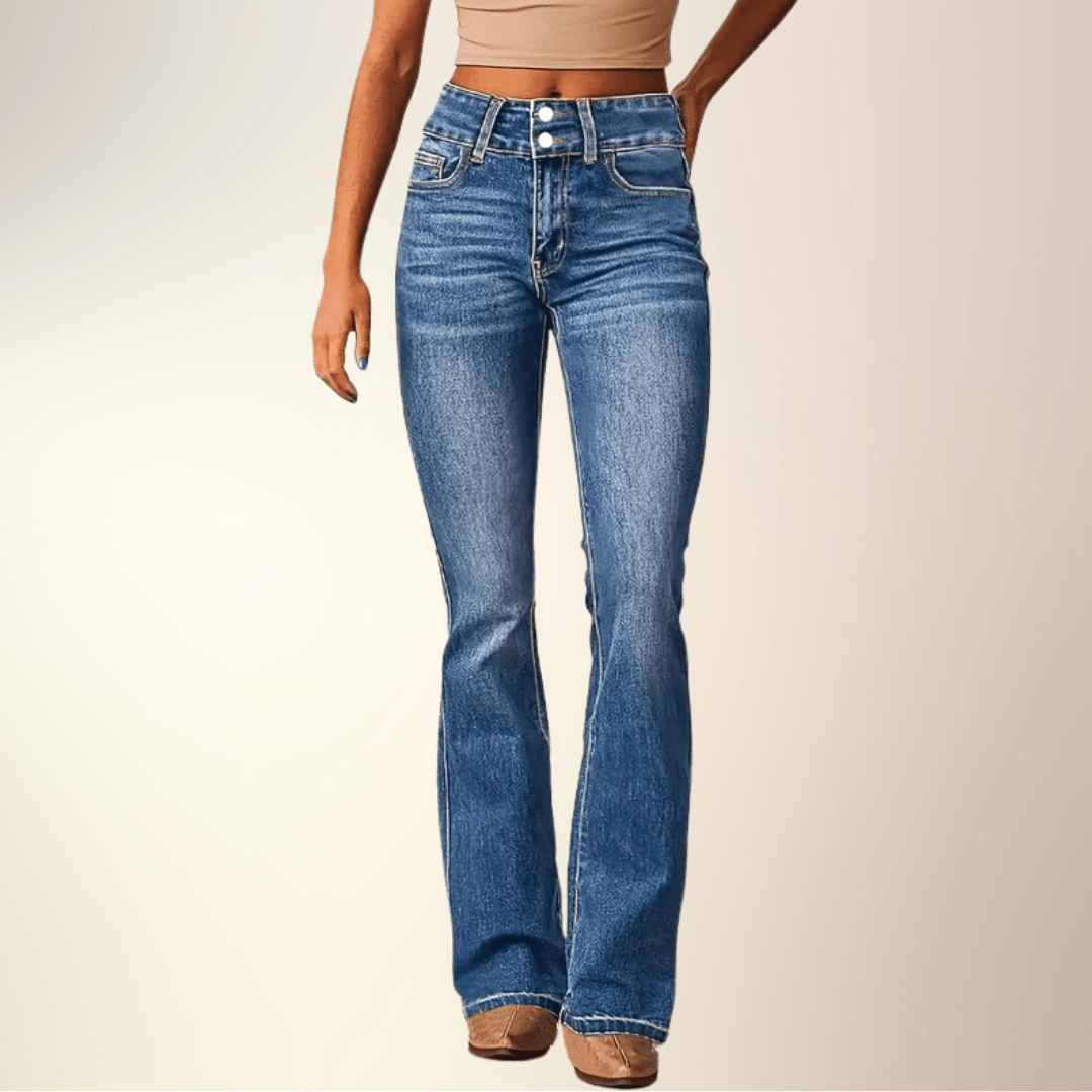 Marylène | Jean Bootcut à Taille Haute