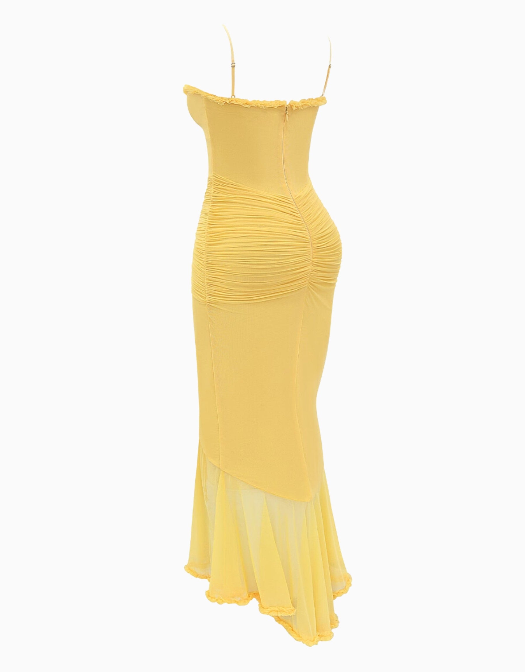 Isadora | Robe Maxi avec Détail Volanté