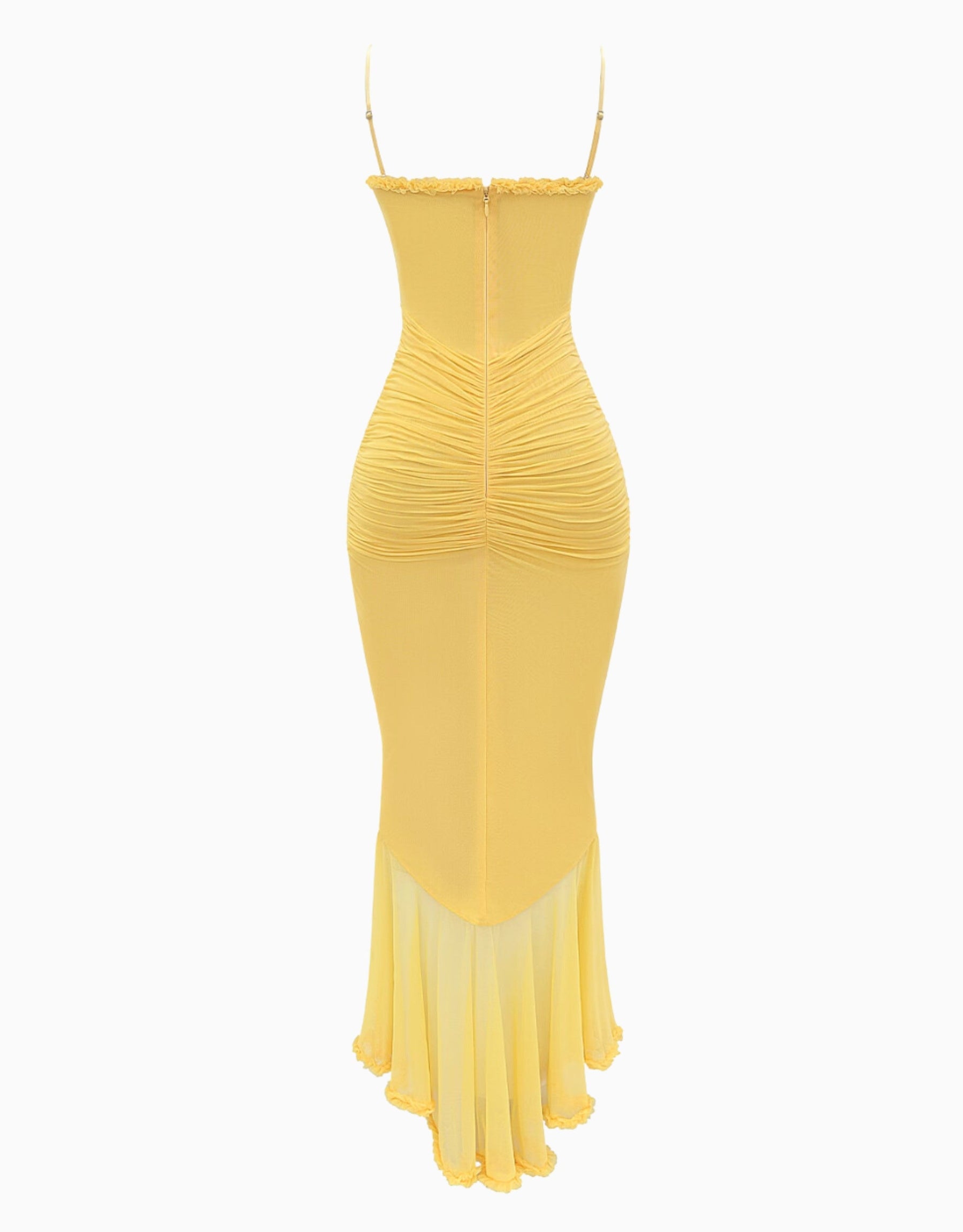 Isadora | Robe Maxi avec Détail Volanté