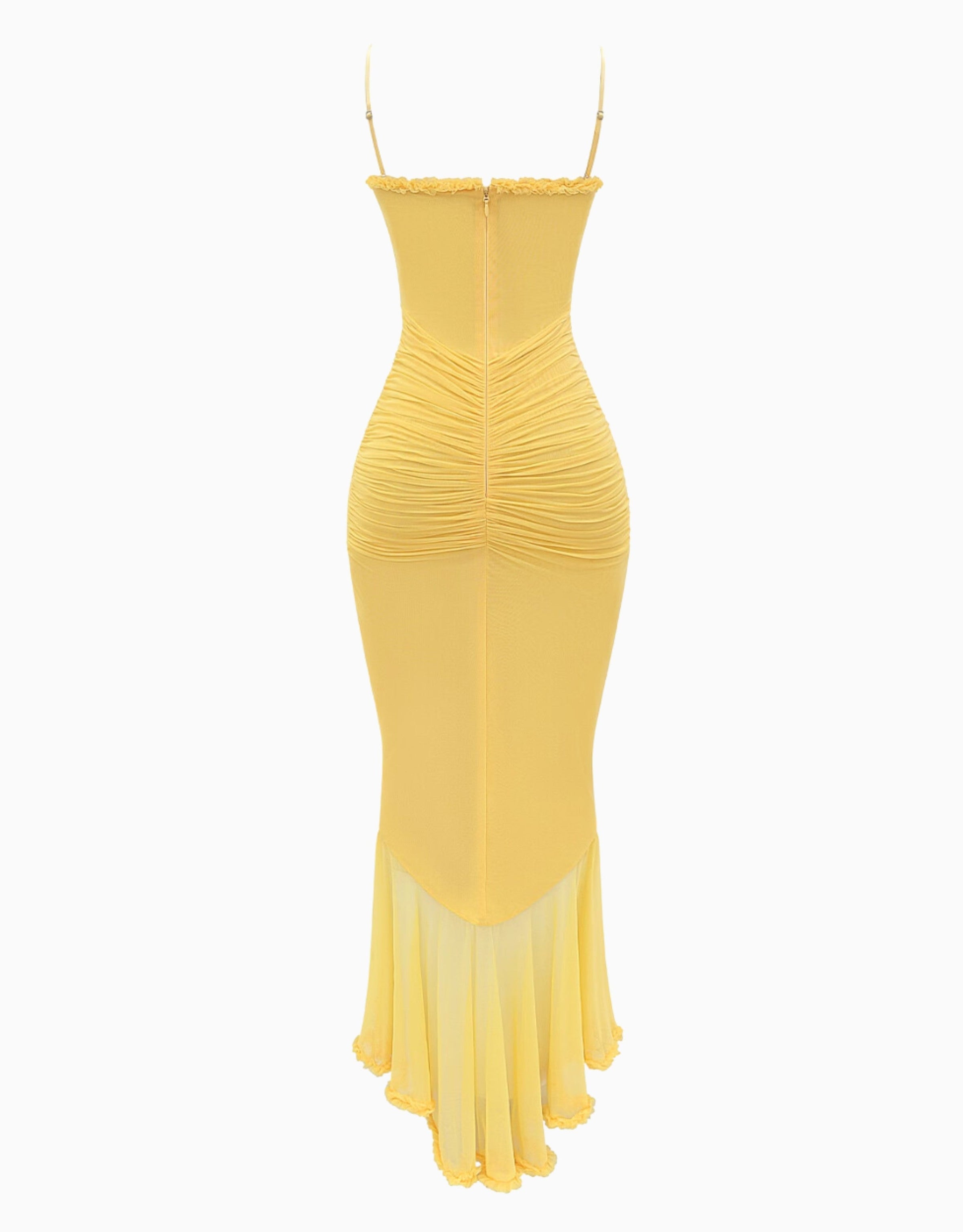 Isadora | Robe Maxi avec Détail Volanté