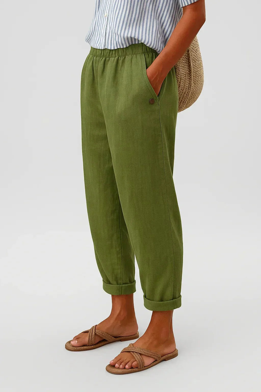 Édith | Pantalon Léger en Lin et Coton